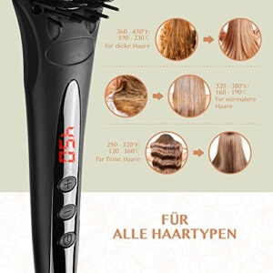 Für welchen Haartyp sind Glättende Haarbürste geeignet ?