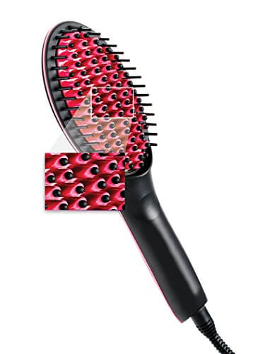 Genius Simply Straight Haar-Glätt-Bürste Pink-Schwarz