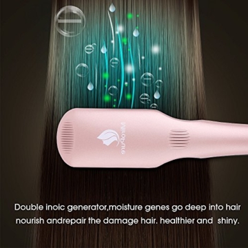 Haarglätter Glättbürste MCH Rosa 2-in-1 Ionisch