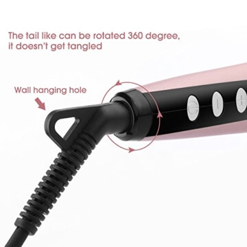 Haarglätter Glättbürste MCH Rosa 2-in-1 Ionisch