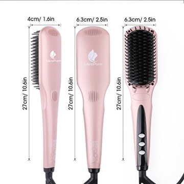Haarglätter Glättbürste MCH Rosa 2-in-1 Ionisch