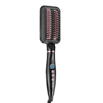 VITALmaxx 01562 Elektrische Glättbürste Schwarz-Rosa