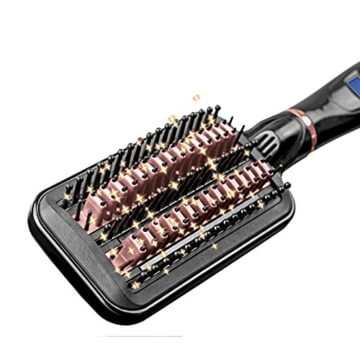 VITALmaxx 01562 Elektrische Glättbürste Schwarz-Rosa
