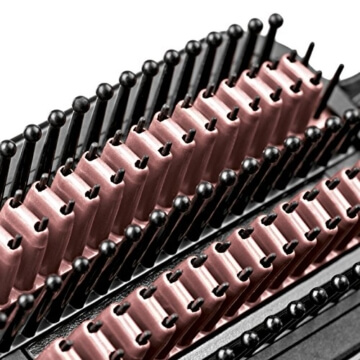 VITALmaxx 01562 Elektrische Glättbürste Schwarz-Rosa